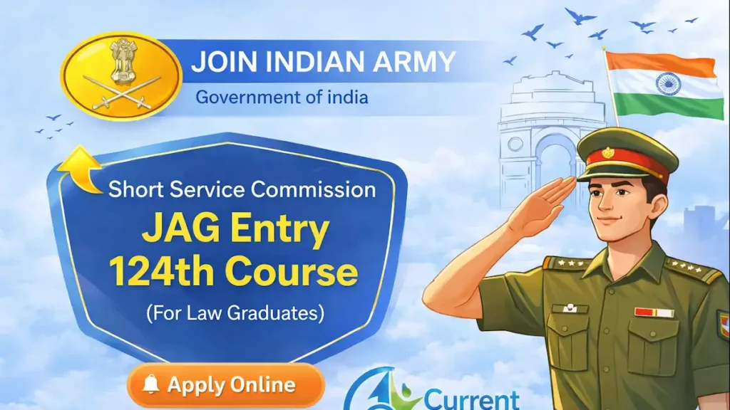 Indian Army JAG Entry 124th Course October 2026 Notification Apply Online