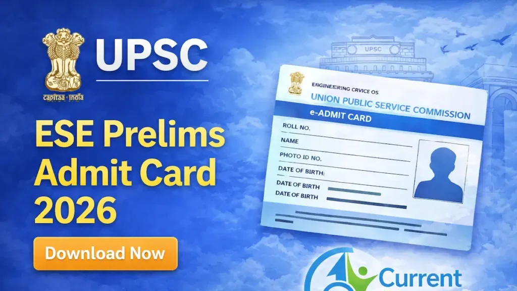 UPSC Engineering Services Prelims Admit Card 2026 download