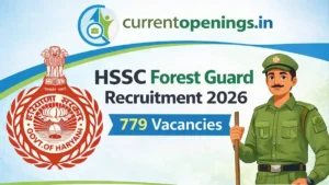 HSSC Forest Guard Recruitment 2026 notification for 779 Forest Guard vacancies in Haryana