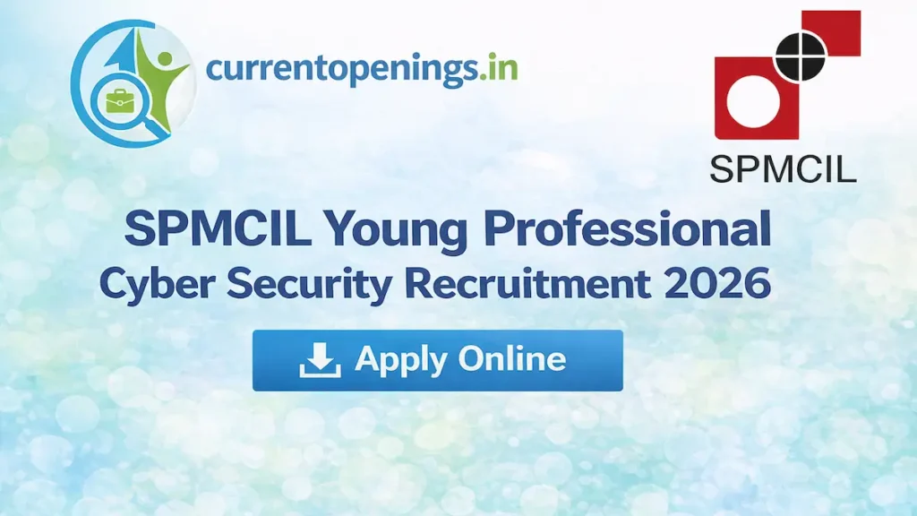 SPMCIL Young Professional Cyber Security Recruitment 2026 apply online for 3 posts