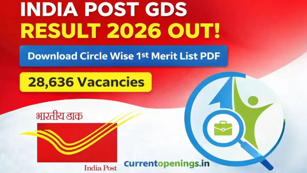 India Post GDS Result 2026 Circle Wise Merit List PDF