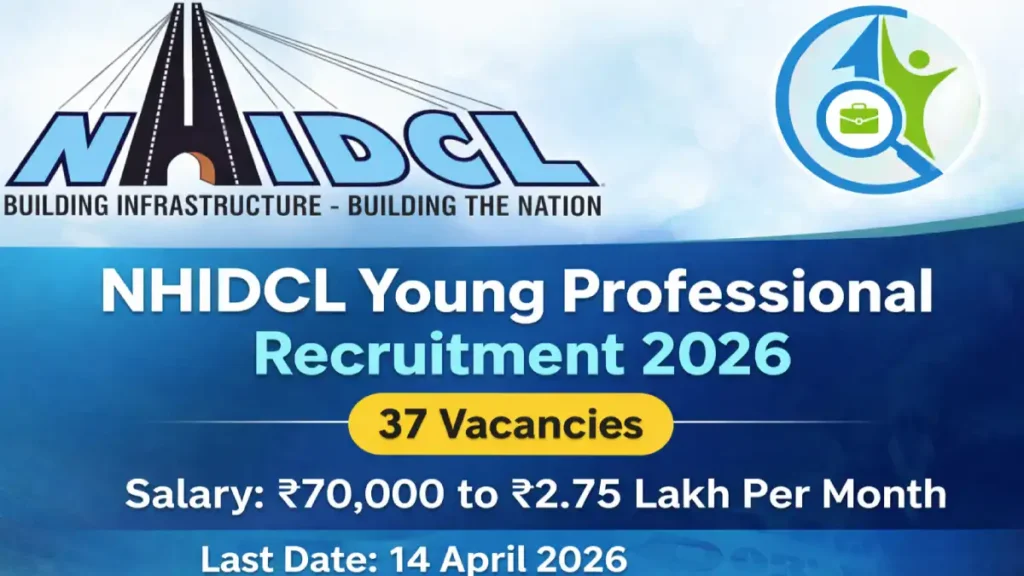 NHIDCL Recruitment 2026 37 Young Professional Vacancy Banner