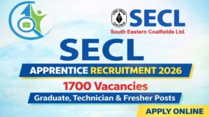 SECL Apprentice Recruitment 2026 1700 vacancies Graduate Technician Fresher posts
