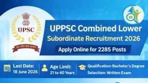 UPPSC Lower Subordinate Recruitment 2026 Apply Online 2285 Posts