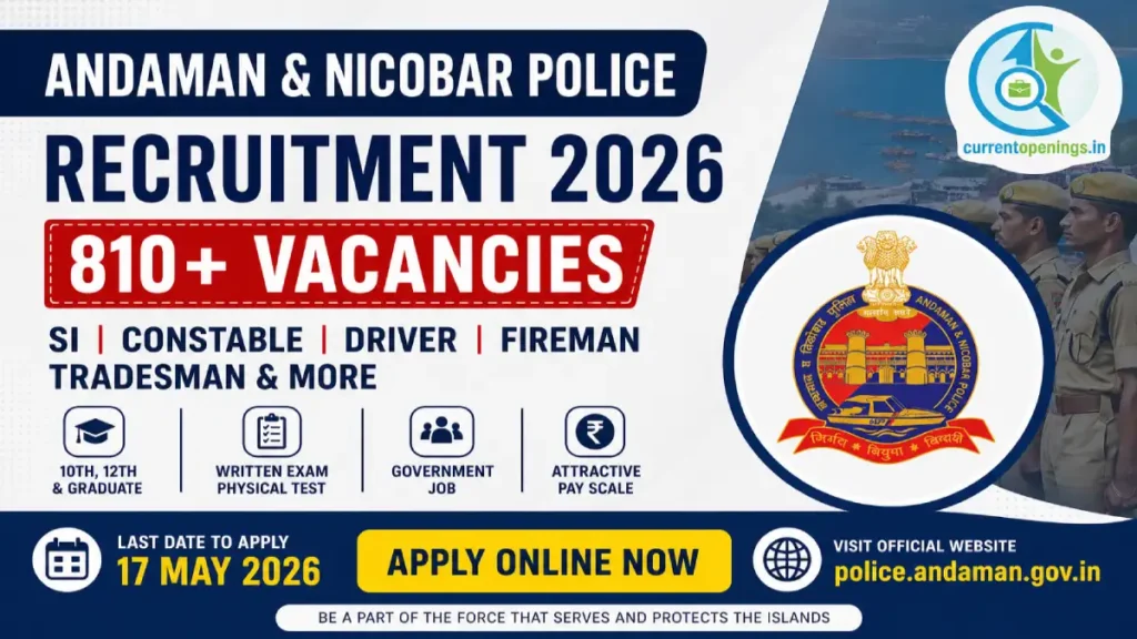 Andaman Police Recruitment 2026 Notification