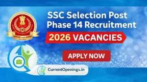 SSC Selection Post Phase 14 Recruitment 2026 banner with 3003 vacancies and apply now button