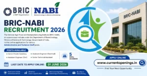 BRIC-NABI Recruitment 2026 &ndash; Apply Online for 5 Admin and Technical Posts