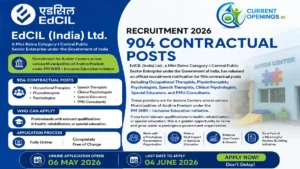 EdCIL Recruitment 2026 &ndash; Apply Online for 904 Multi-disciplinary Posts