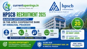 HPSCB Recruitment 2025 &ndash; Apply Online for 20 Posts | Junior Engineer, Lecturer & System Analyst