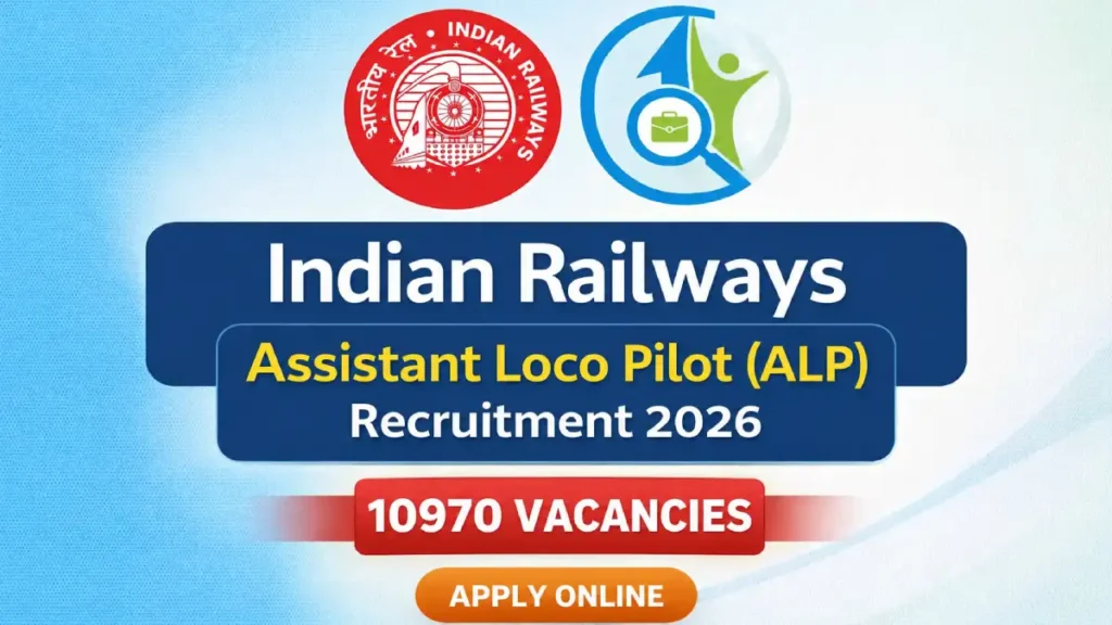 Indian Railways ALP Recruitment 2026 – 10970 Vacancies Apply Online