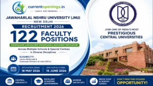 JNU Faculty Recruitment 2026 &ndash; Professor, Associate Professor and Assistant Professor Vacancy Notification RC/75/2026
