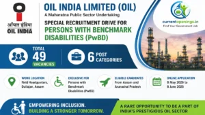 Oil India Limited PwBD Special Recruitment 2026 &ndash; 49 Vacancies for Junior Technician, JOA and Junior Engineer Posts