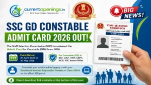 SSC GD Constable Admit Card 2026 &ndash; Download Hall Ticket at ssc.gov.in