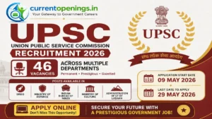 UPSC Recruitment 2026 Advertisement No 04/2026 &ndash; Apply Online for 46 Posts