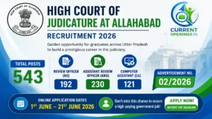 Allahabad High Court Recruitment 2026 &ndash; Apply Online for 543 RO ARO Computer Assistant Posts