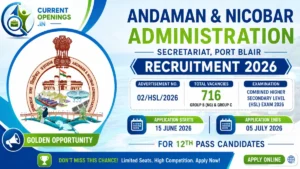 Andaman Nicobar Administration HSL Recruitment 2026 – 716 Posts Online Apply