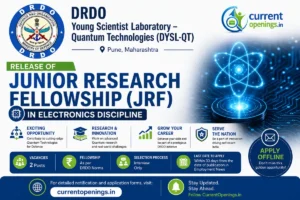 DRDO DYSL-QT JRF Recruitment 2026 Notification