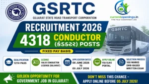 GSRTC Conductor Recruitment 2026 &ndash; Apply Online for 4318 Posts