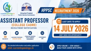 HPPSC Assistant Professor English Recruitment 2026 &ndash; Apply Online for 39 Posts