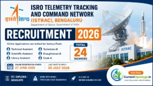ISTRAC Recruitment 2026 notification for Technical Assistant and Scientific Assistant posts