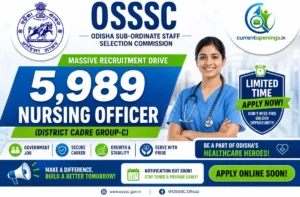 OSSSC Nursing Officer Recruitment 2026 &ndash; Apply Online for 5989 Posts