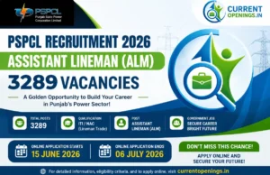 PSPCL ALM Recruitment 2026 &ndash; Apply Online for 3289 Assistant Lineman Posts