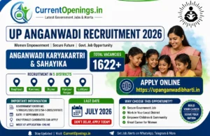 UP Anganwadi Bharti 2026 &mdash; 5 जिलों में 1622 Karyakartri और Sahayika पदों पर भर्ती