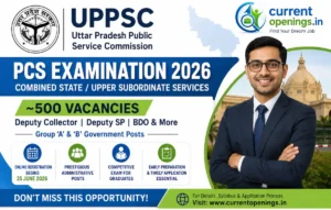 UPPSC PCS 2026 recruitment notification for 500 posts