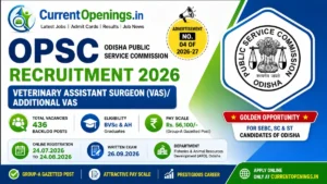 OPSC VAS Recruitment 2026 &ndash; 436 Veterinary Assistant Surgeon Posts