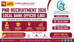 PNB Local Bank Officer Recruitment 2026 &ndash; 545 Posts