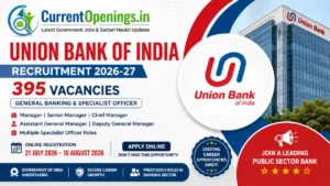 Union Bank of India Recruitment 2026-27 for 395 Officer Posts